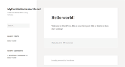Desktop Screenshot of myfloridahomesearch.net
